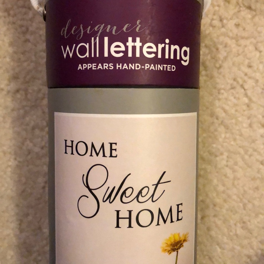 New never opened designer wall lettering!